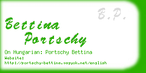 bettina portschy business card